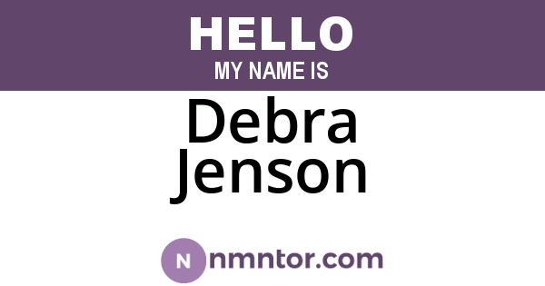 Debra Jenson