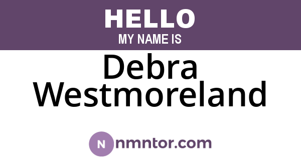 Debra Westmoreland