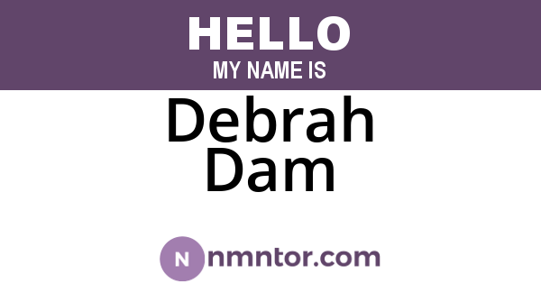 Debrah Dam