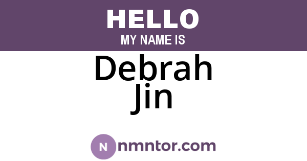 Debrah Jin