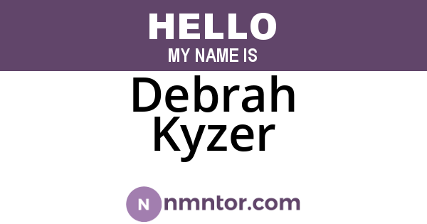 Debrah Kyzer