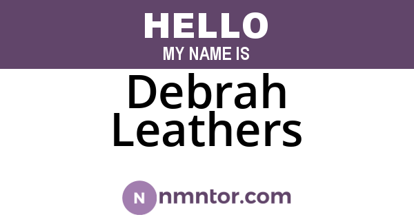 Debrah Leathers