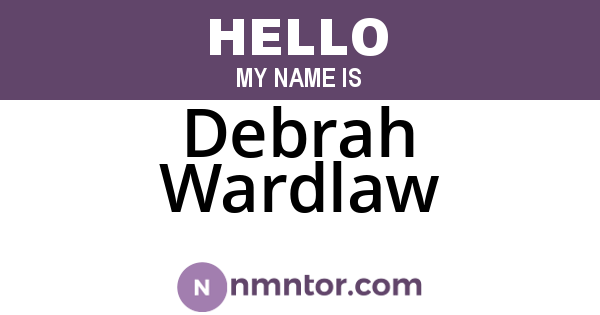 Debrah Wardlaw