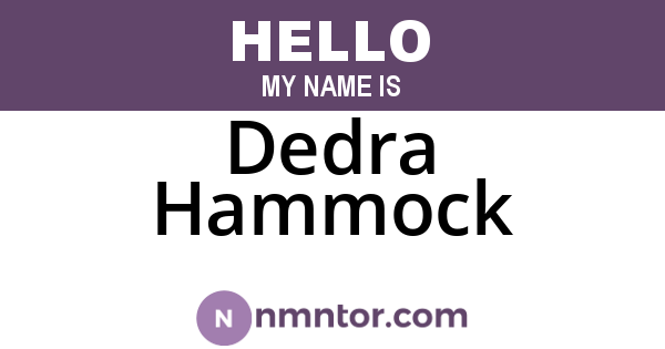 Dedra Hammock