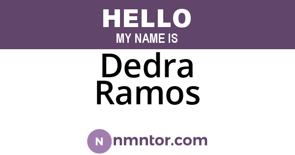 Dedra Ramos