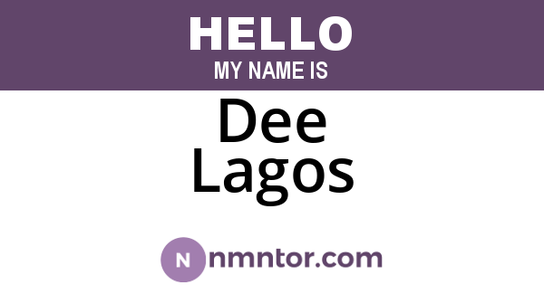 Dee Lagos