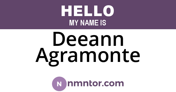 Deeann Agramonte