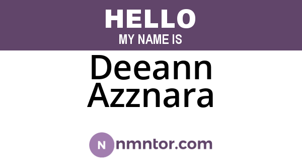 Deeann Azznara