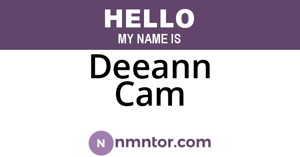 Deeann Cam