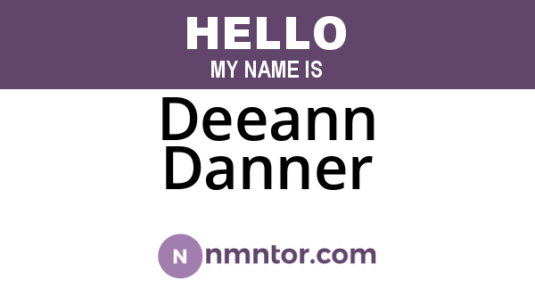 Deeann Danner
