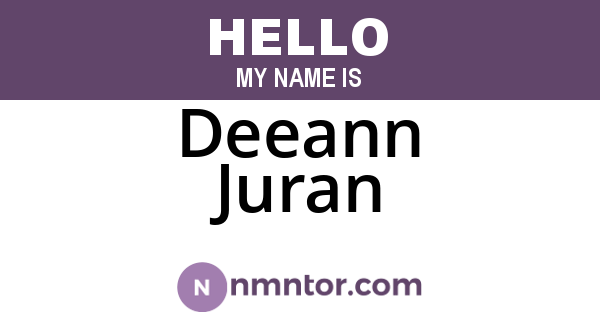 Deeann Juran