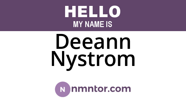 Deeann Nystrom