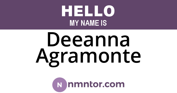 Deeanna Agramonte