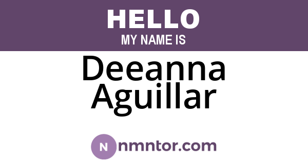 Deeanna Aguillar