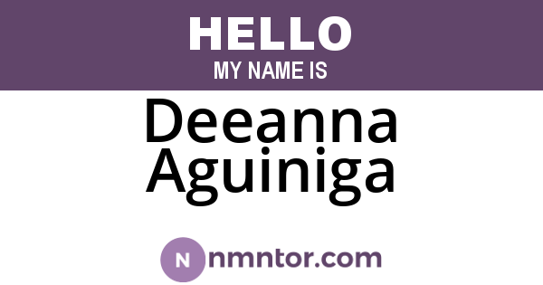 Deeanna Aguiniga