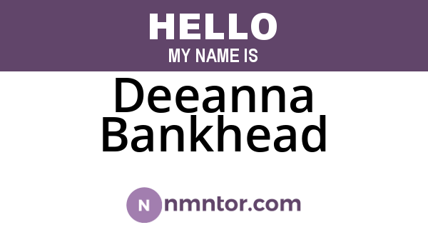 Deeanna Bankhead