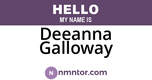 Deeanna Galloway