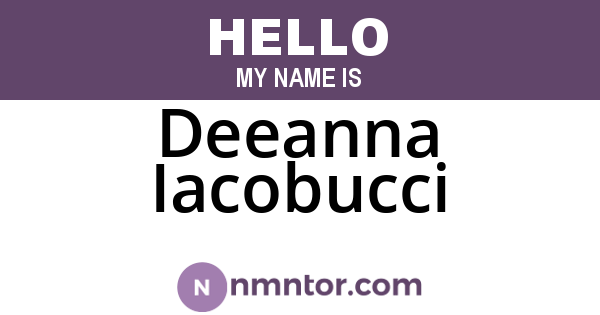 Deeanna Iacobucci