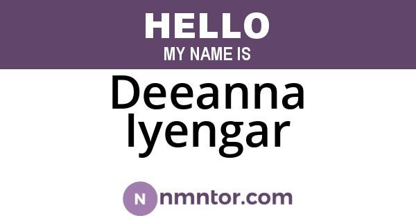 Deeanna Iyengar