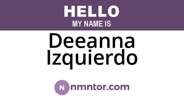 Deeanna Izquierdo