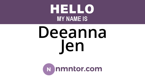 Deeanna Jen