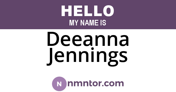Deeanna Jennings