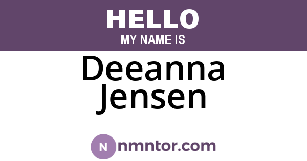 Deeanna Jensen