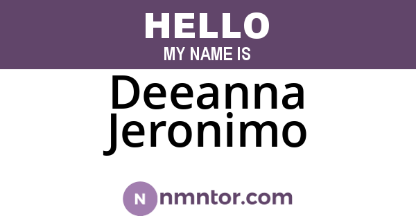 Deeanna Jeronimo