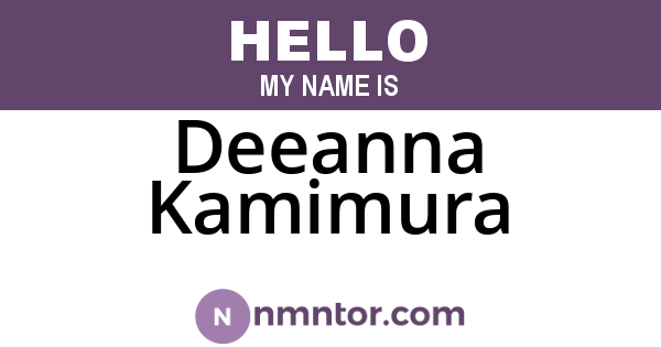 Deeanna Kamimura