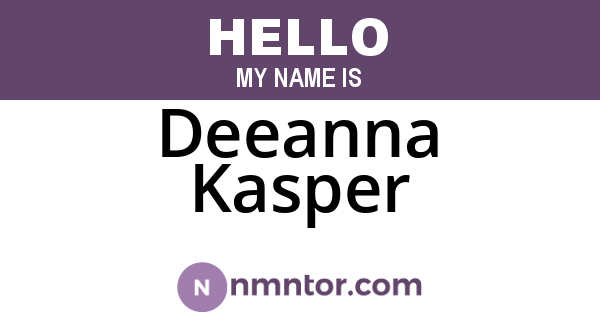 Deeanna Kasper