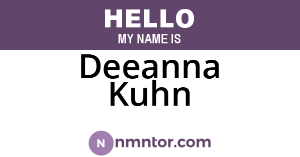 Deeanna Kuhn