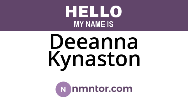 Deeanna Kynaston