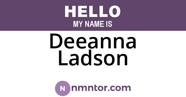 Deeanna Ladson