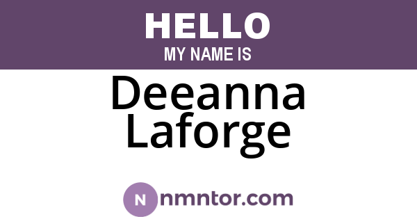 Deeanna Laforge