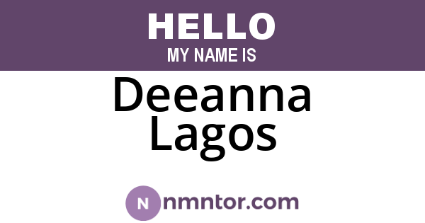 Deeanna Lagos