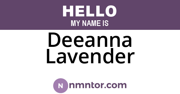 Deeanna Lavender