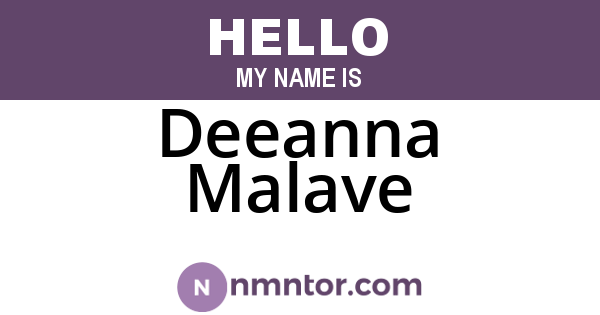 Deeanna Malave
