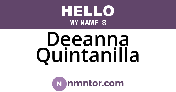 Deeanna Quintanilla