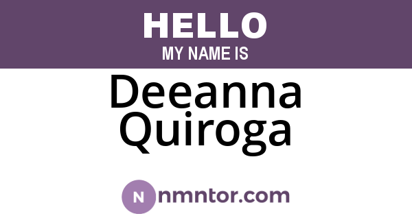 Deeanna Quiroga
