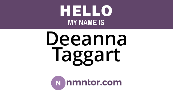 Deeanna Taggart