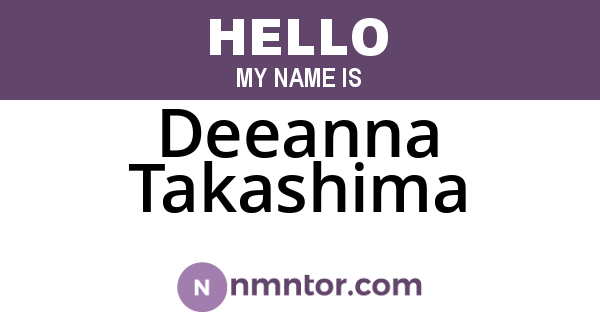 Deeanna Takashima