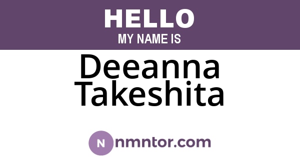 Deeanna Takeshita