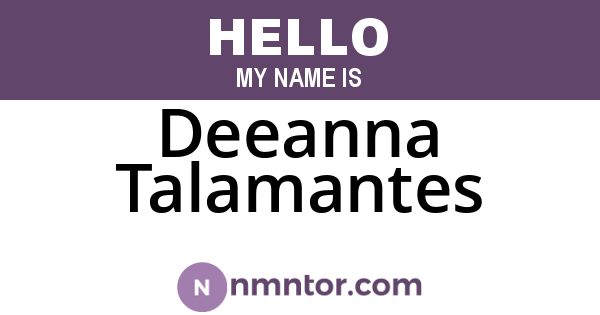 Deeanna Talamantes