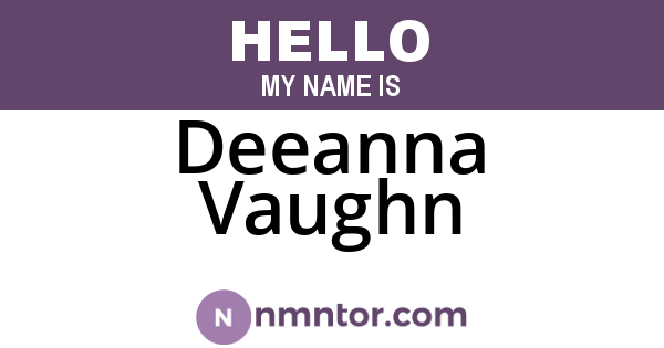 Deeanna Vaughn