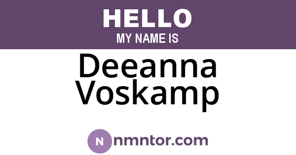 Deeanna Voskamp