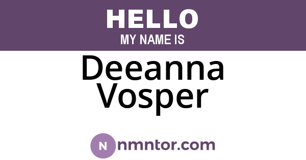 Deeanna Vosper