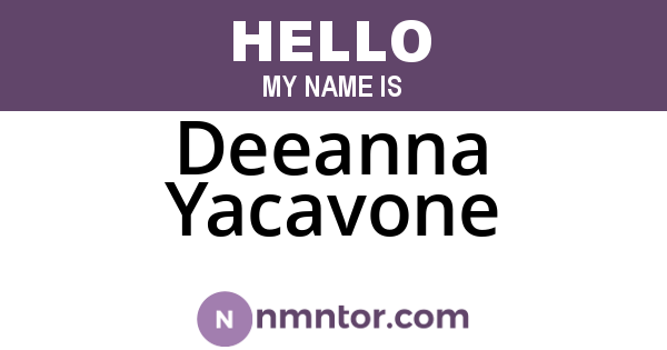 Deeanna Yacavone