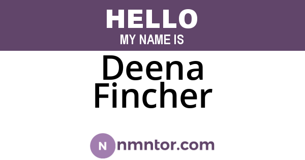 Deena Fincher