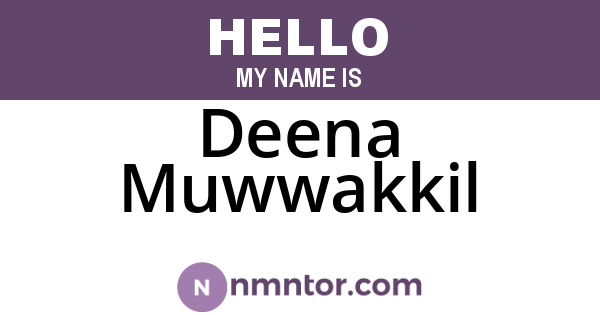 Deena Muwwakkil