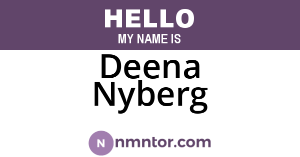 Deena Nyberg